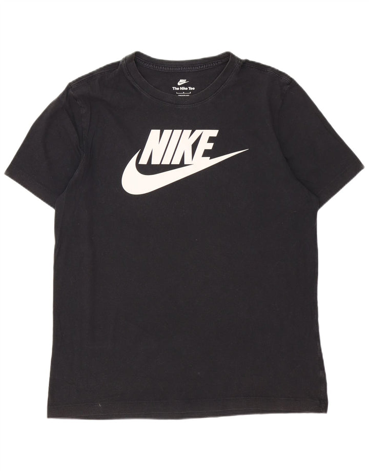 Ανδρικό γραφικό μπλουζάκι Nike, μαύρο μεγάλο