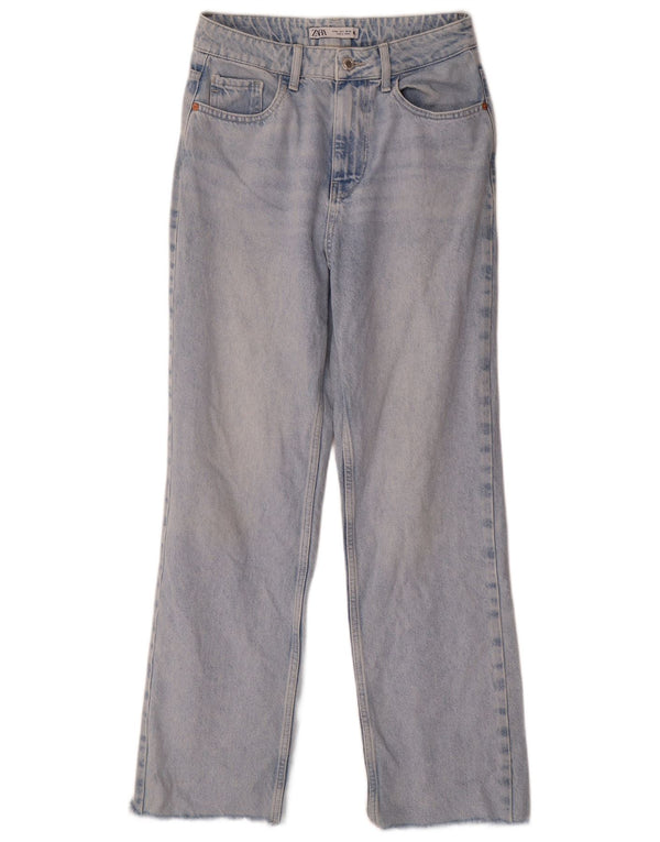 Zara Γυναικείο ίσιο τζιν EU 38 Small W28 L29 Μπλε βαμβακερό