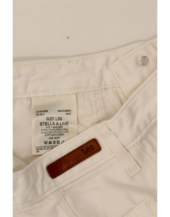 LEE Γυναικείο τζιν Stella Wide Leg W27 L27 Λευκό βαμβακερό