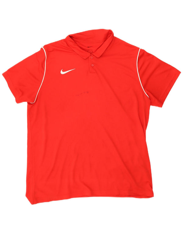 Ανδρικό μπλουζάκι Nike Dri Fit Polo 2XL κόκκινο πολυεστέρα