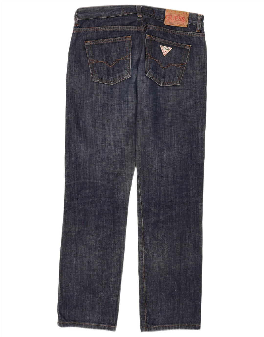 Guess Γυναικείο Straight Jeans W29 L28 Navy Blue Cotton