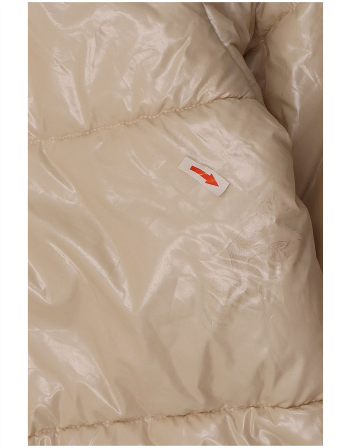 Γυναικείο μπουφάν Benetton UK 18 XL Beige Polyamide