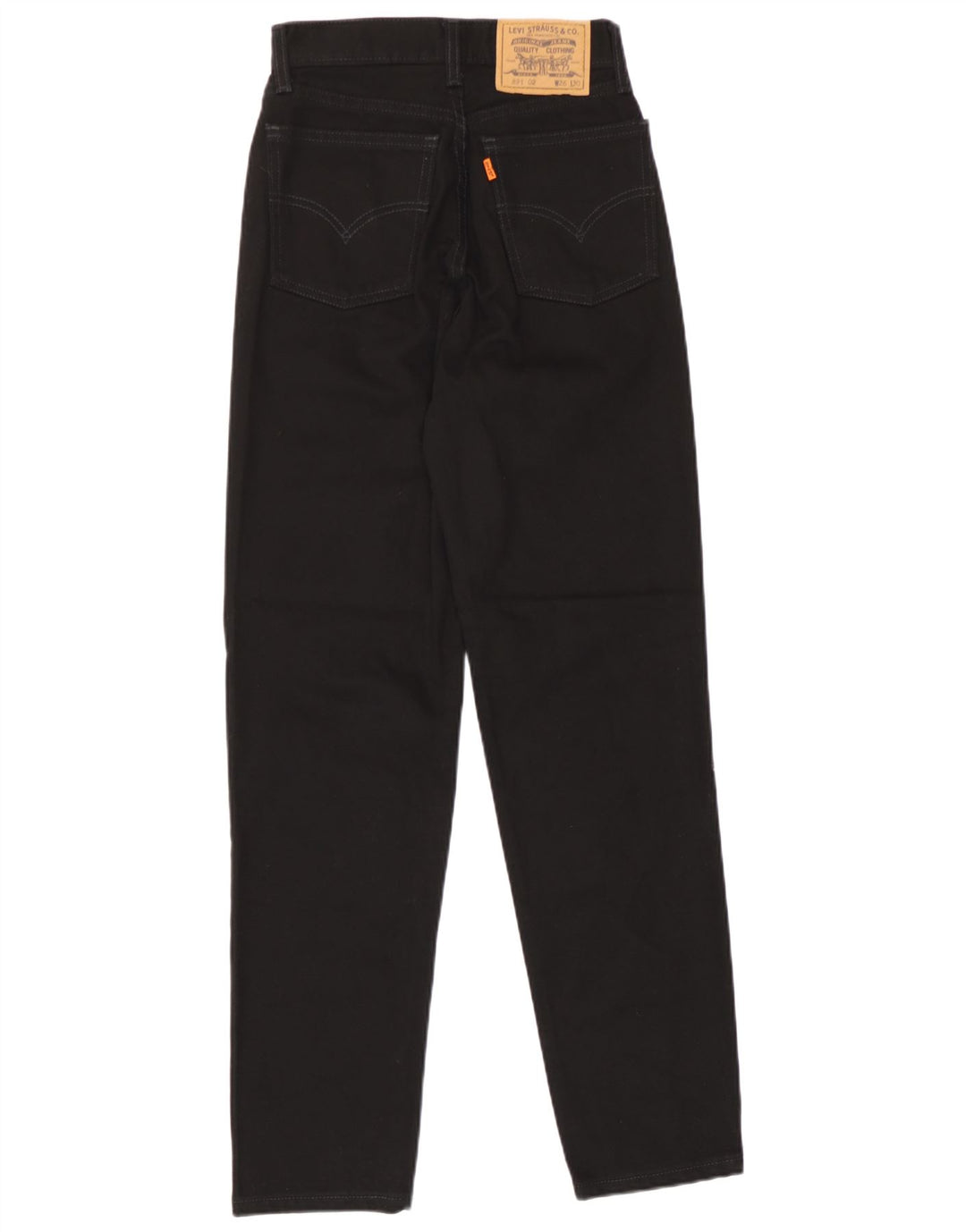 Levi's Womens 891 Tapered Jeans W26 L30 Black Cotton