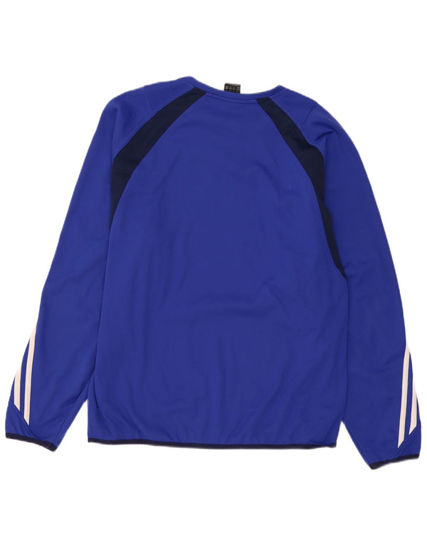 Adidas Ανδρικό Climawarm Top Long Sleeve UK 40/42 Medium Navy Blue Colourblock
