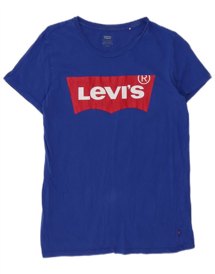Ανδρικό γραφικό T-Shirt Levi's Top Μικρό Μπλε Βαμβακερό