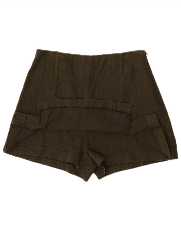 Zara Γυναικείο Hot Παντελόνι XS W24 Χακί Βαμβακερό