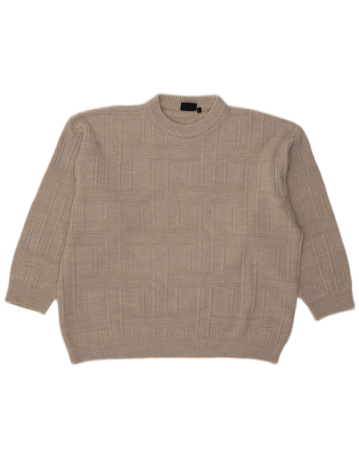Ανδρικό πουλόβερ Nick Taylor Crew Neck Jumper XL Γκρι ακρυλικό