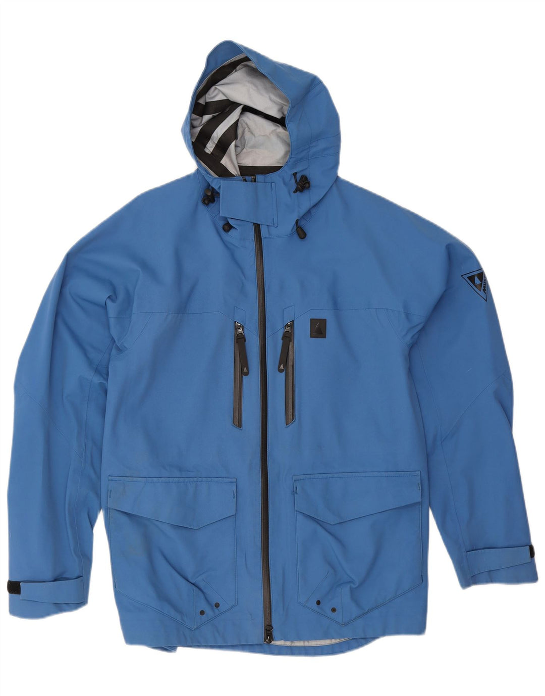 Musto Ανδρικό μπουφάν βροχής με κουκούλα UK 38 Medium Blue Polyamide
