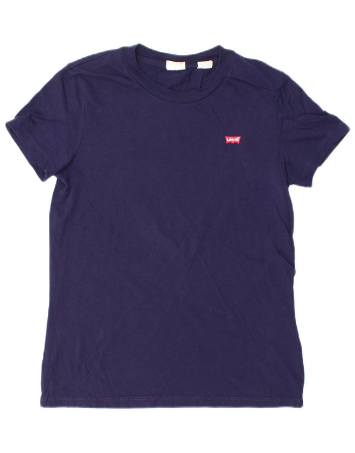 LEVI'S Mens T-Shirt Top XS Navy Blue Cotton