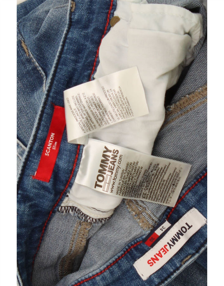 TOMMY HILFIGER Ανδρικό Scanton Slim Jeans W34 L30 Μπλε βαμβακερό