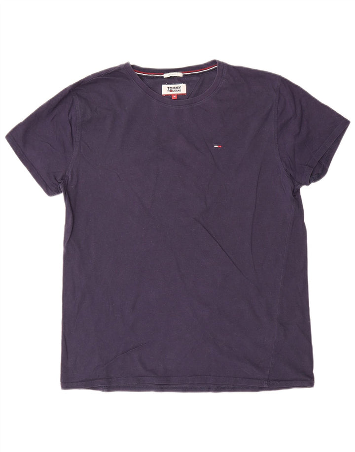 Tommy Hilfiger Ανδρικό T-Shirt με κανονική εφαρμογή Τοπ μεσαίο μπλε ναυτικό βαμβακερό