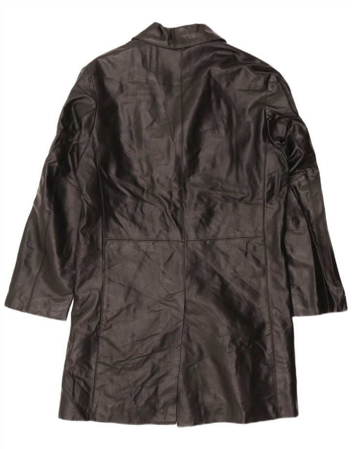 Catbalou Ανδρικό Δερμάτινο Παλτό UK 40 Large Black Leather