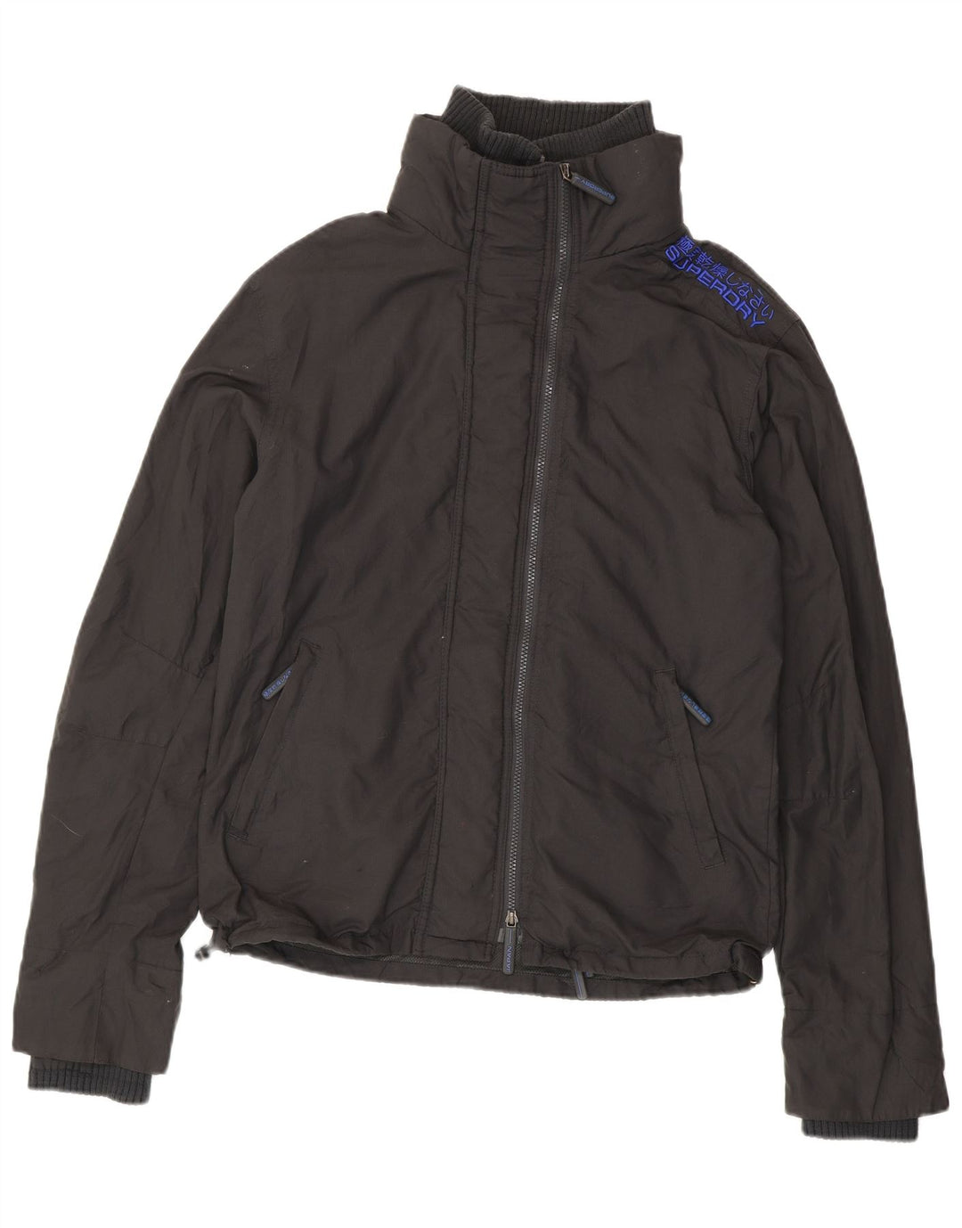 Ανδρικό μπουφάν βροχής Superdry UK 42 XL γκρι νάιλον