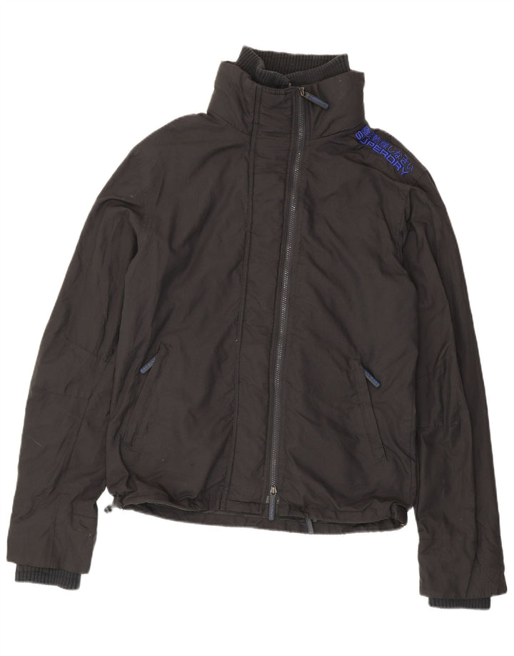 Ανδρικό μπουφάν βροχής Superdry UK 42 XL γκρι νάιλον