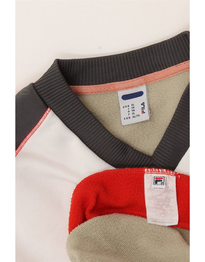 Ανδρικό φούτερ FILA Jumper XL Πολύχρωμο Colourblock Πολυεστέρας