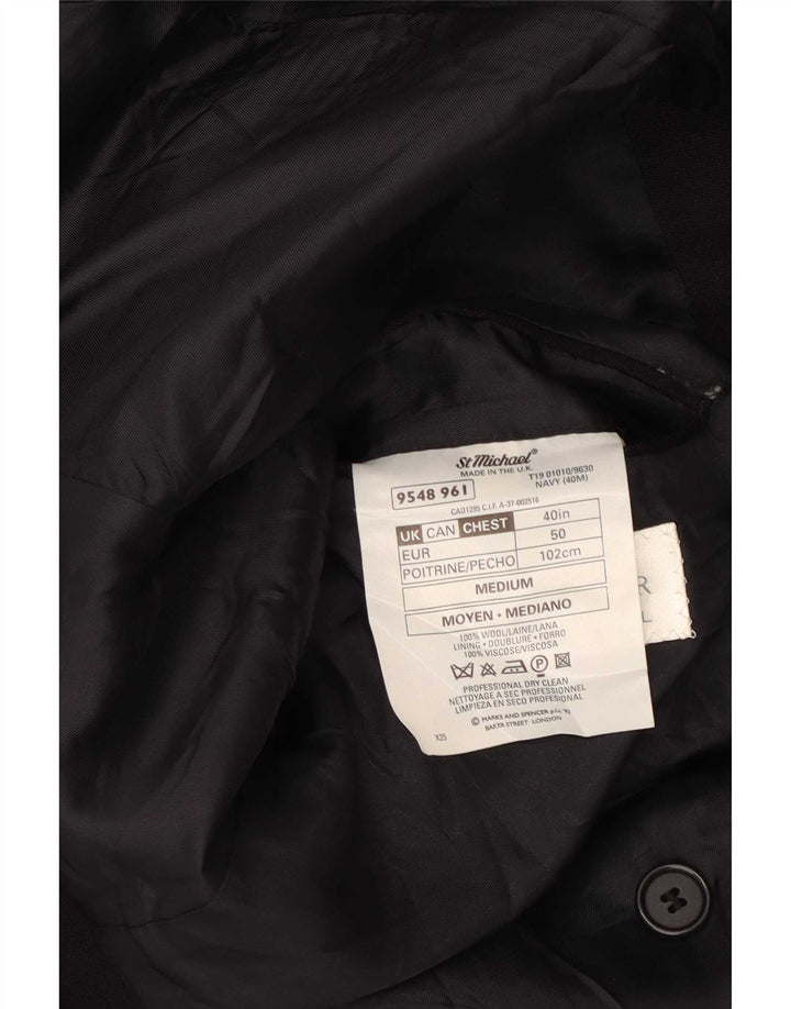 Marks & Spencer Ανδρικό μπουφάν St. Michael Blazer UK 40 Medium Navy Blue