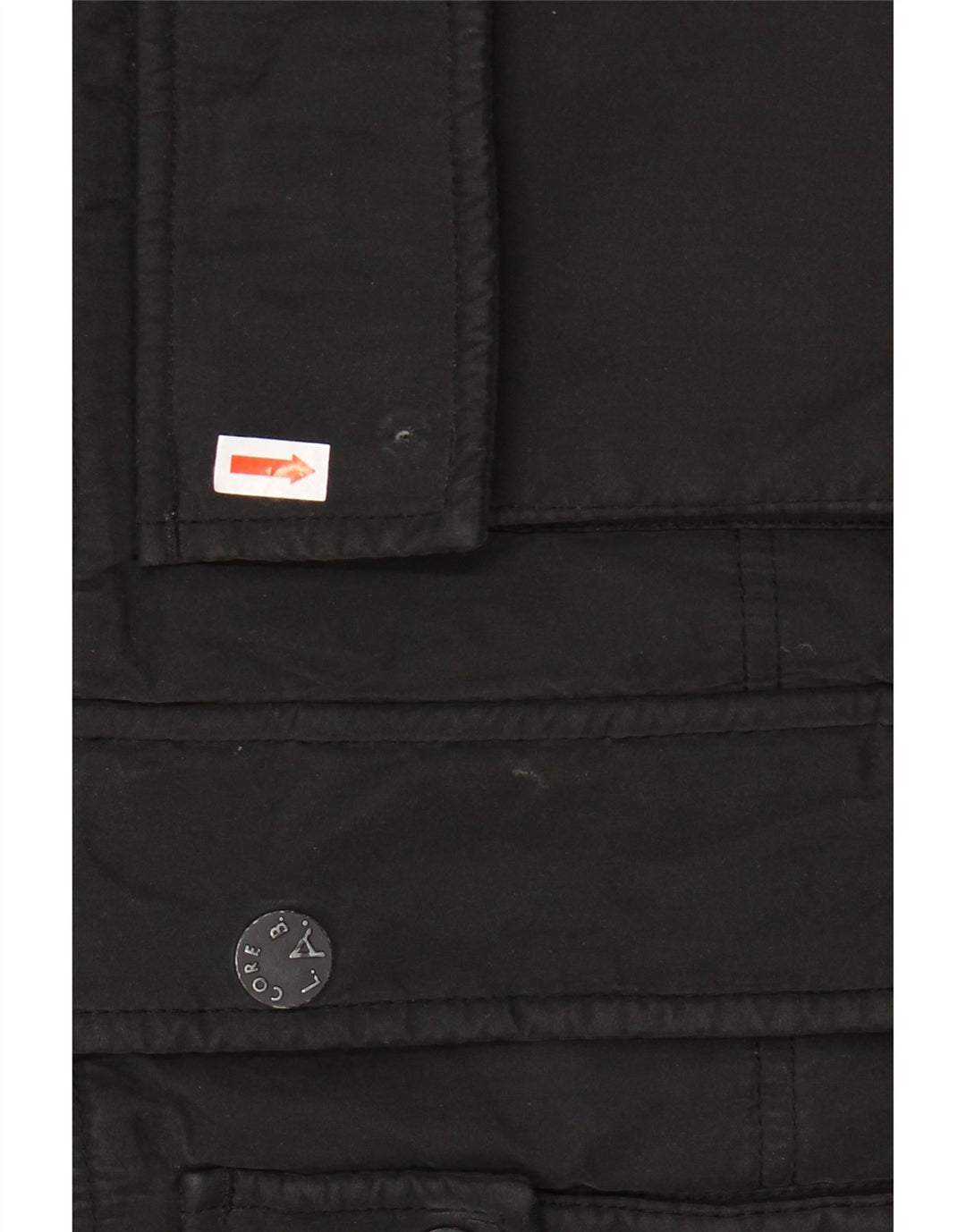 JACK & JONES Ανδρικό μπουφάν με κουκούλα UK 38 μεσαίο μαύρο πολυεστέρα