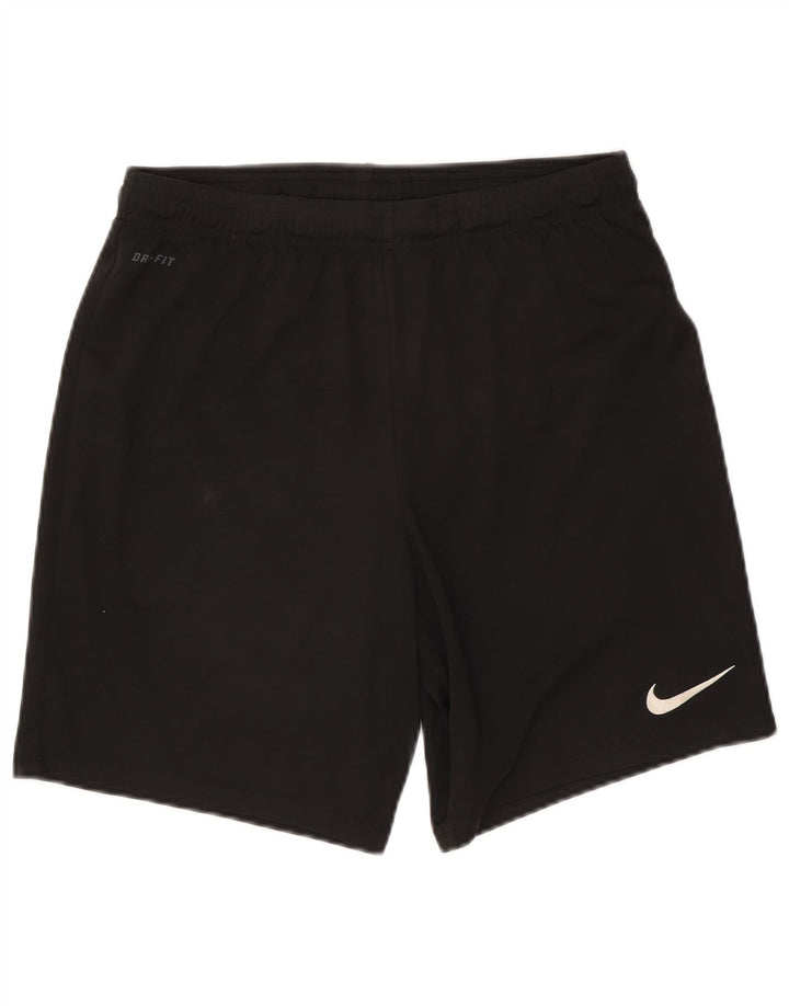 Ανδρικό αθλητικό σορτς Nike Dri Fit, μεγάλο μαύρο πολυεστέρα