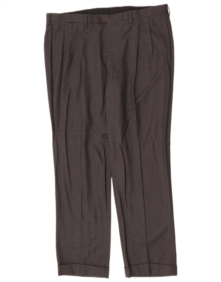 Ανδρικό παντελόνι με καρφίτσα Kiton IT 52 XL W38 L30 Γκρι