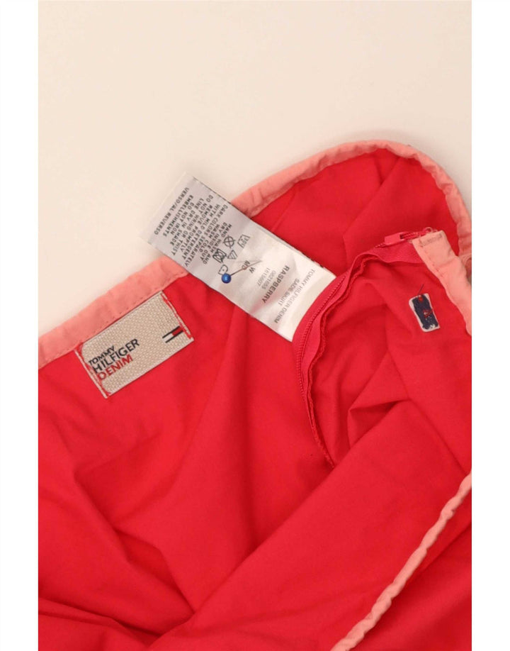 Γυναικεία φούστα Tommy Hilfiger A-Line Medium W34 Κόκκινη βαμβακερή