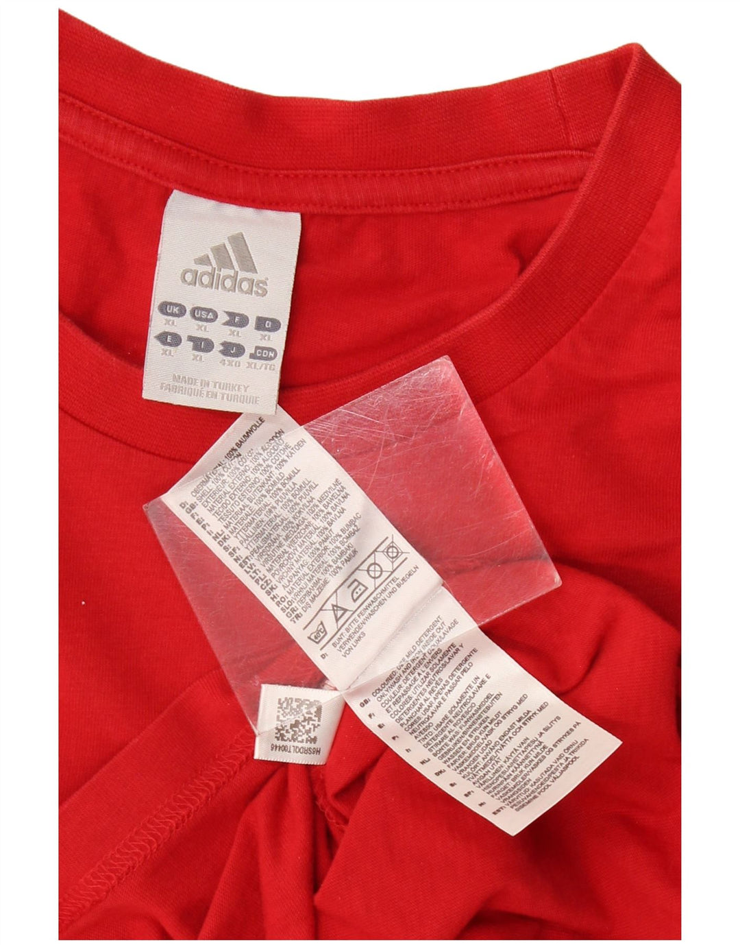 Ανδρικό γραφικό T-Shirt ADIDAS Top XL Red Cotton