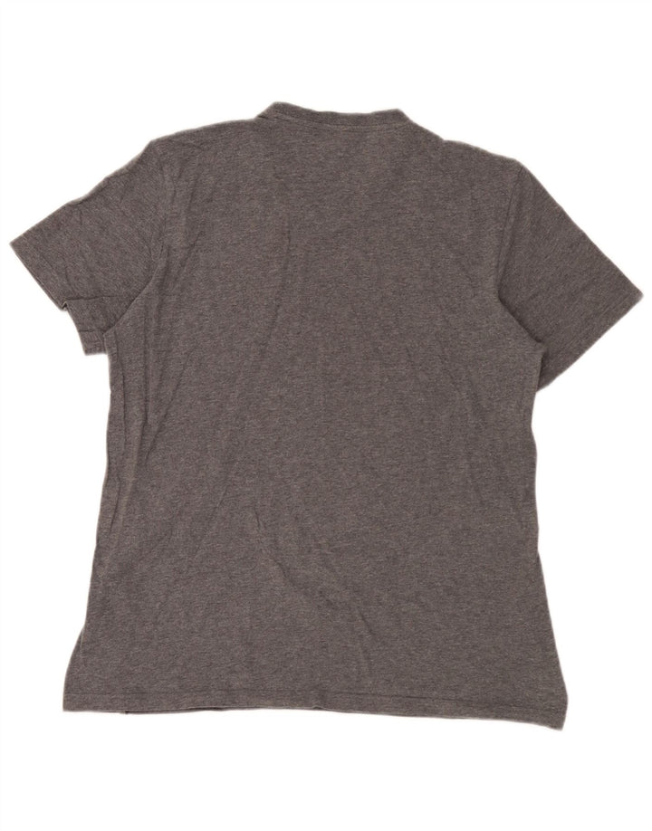 Ανδρικό T-Shirt Adidas Τοπ μεσαίο γκρι βαμβακερό