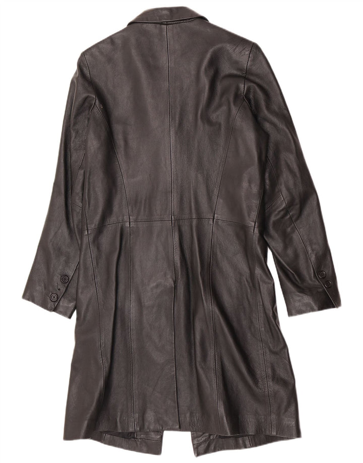Γυναικείο δερμάτινο παλτό Calculus UK 14 Medium Black