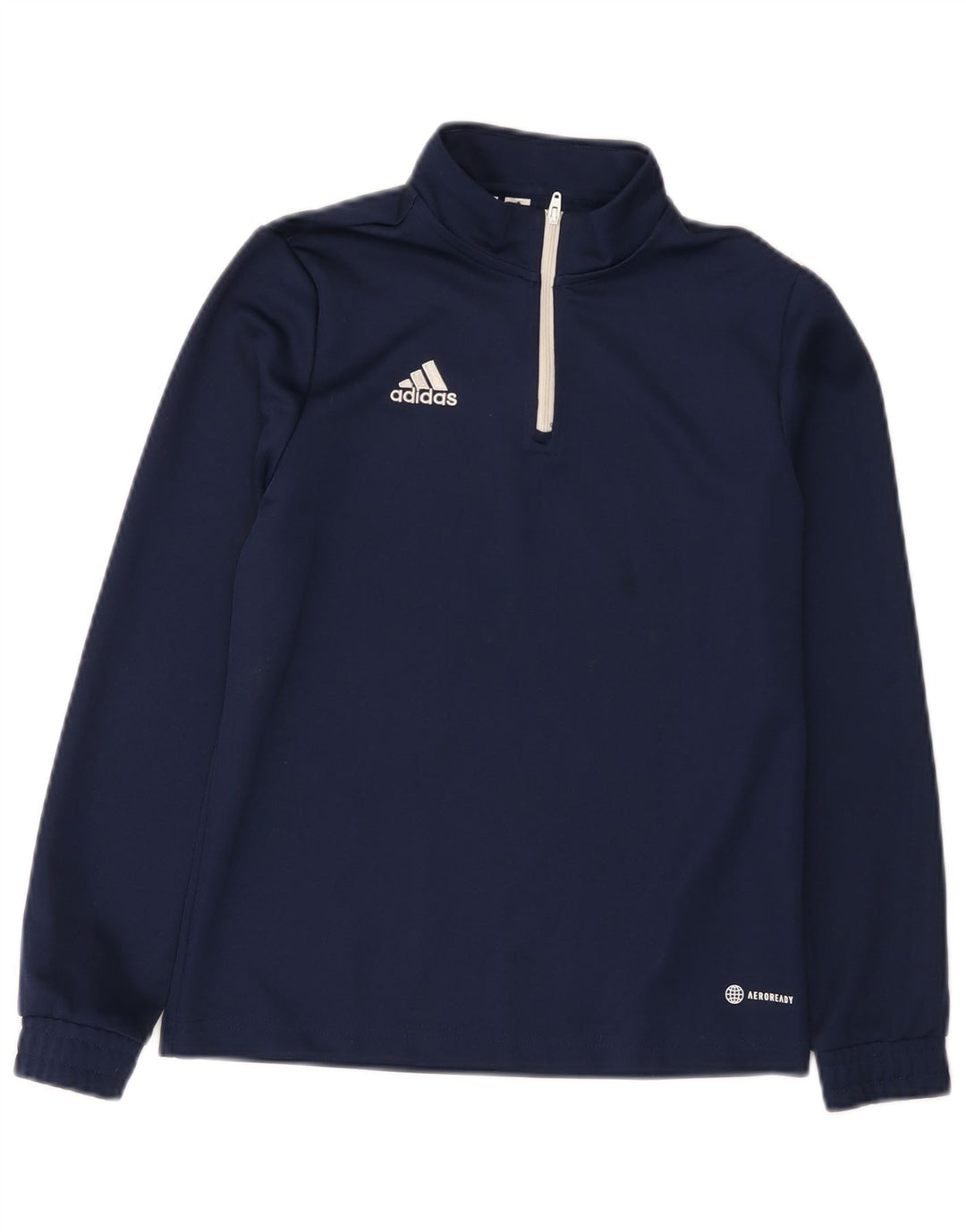 Adidas Boys Aeroready φόρμα πουλόβερ με φερμουάρ 11-12 ετών Navy Blue