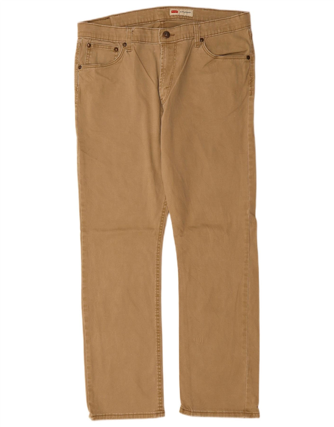 Ανδρικό Slim Straight Casual Παντελόνι WRANGLER W36 L29 Beige