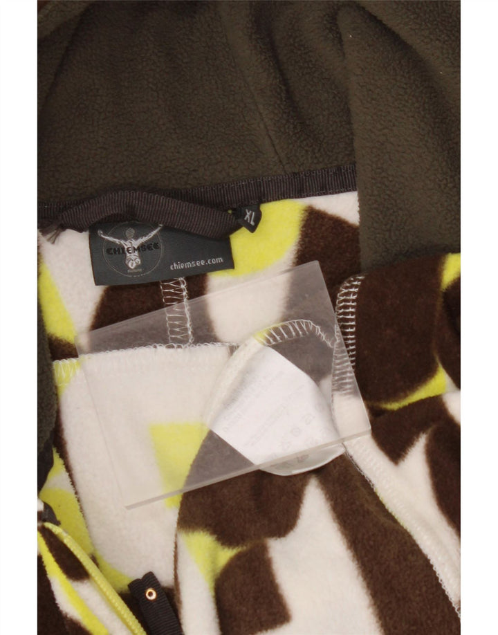 Γυναικείο μπουφάν CHIEMSEE με κουκούλα Fleece UK 18 XL πολύχρωμο γεωμετρικό