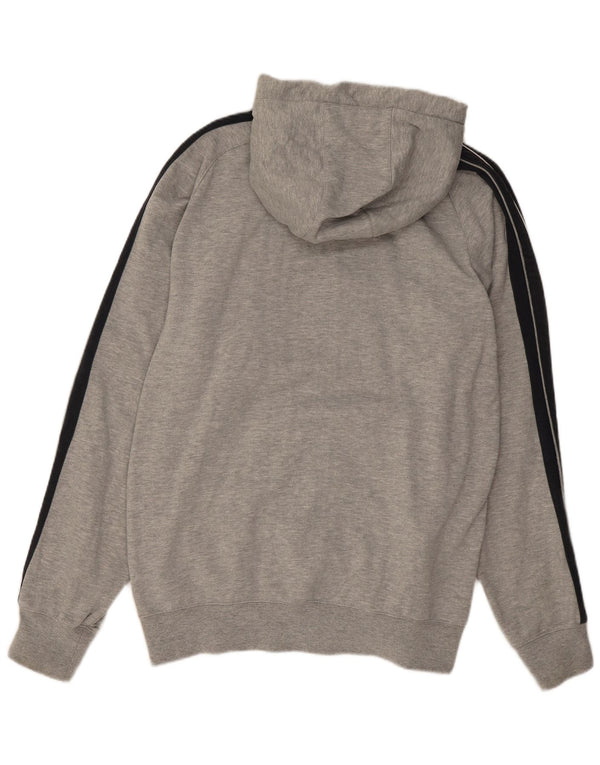 Champion Mens Zip Hoodie Sweater 2XL Grey Colourblock Cotton