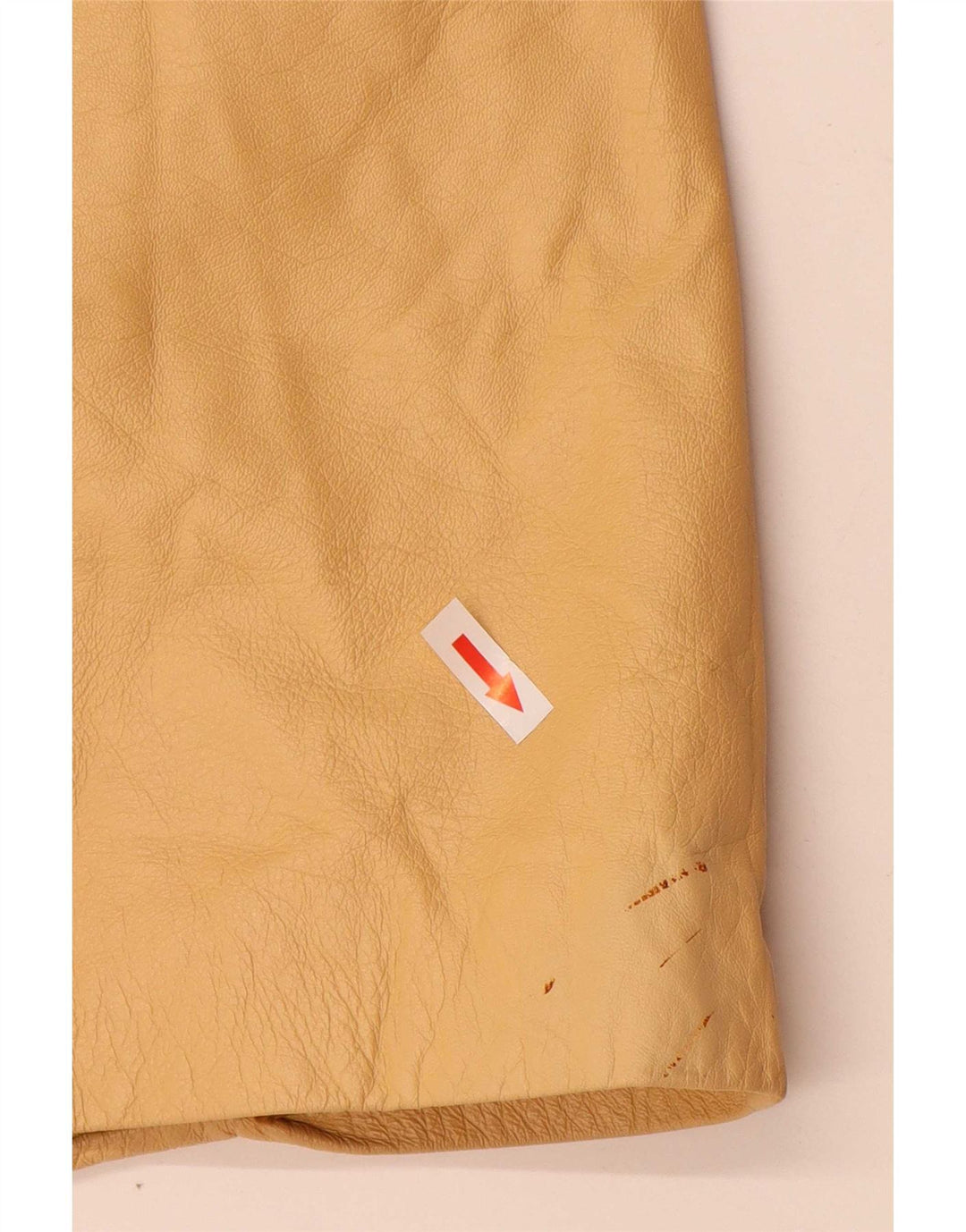 Carmen Γυναικείο Δερμάτινο Παλτό UK 12 Medium Yellow Leather