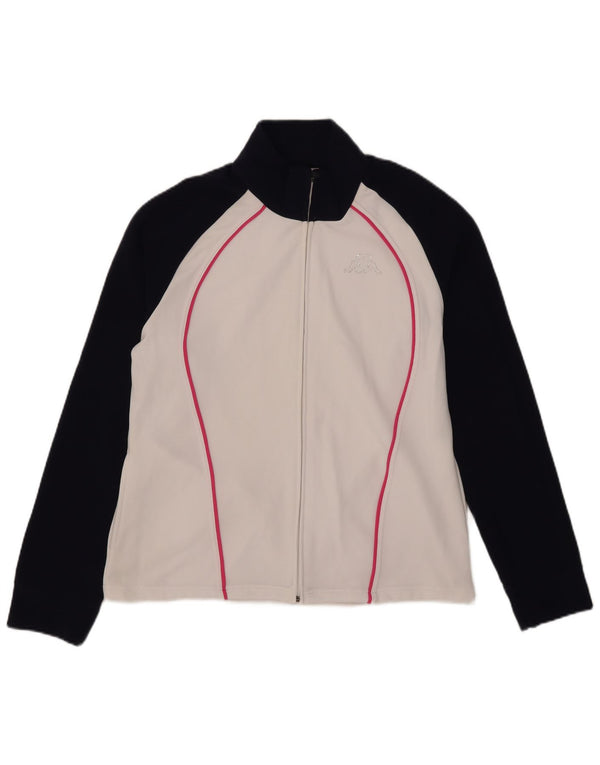 Γυναικεία φόρμα Kappa Top Jacket UK 20 2XL White Colourblock Polyester
