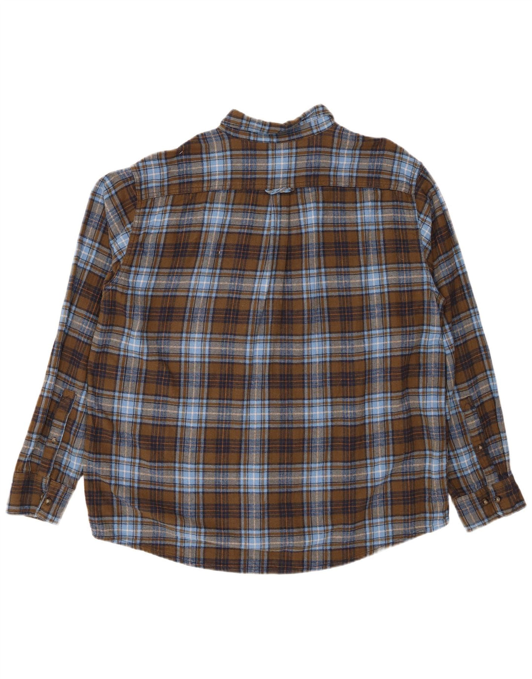 EDDIE BAUER Ανδρικό φανελένιο πουκάμισο 2XL Χακί καρό βαμβακερό