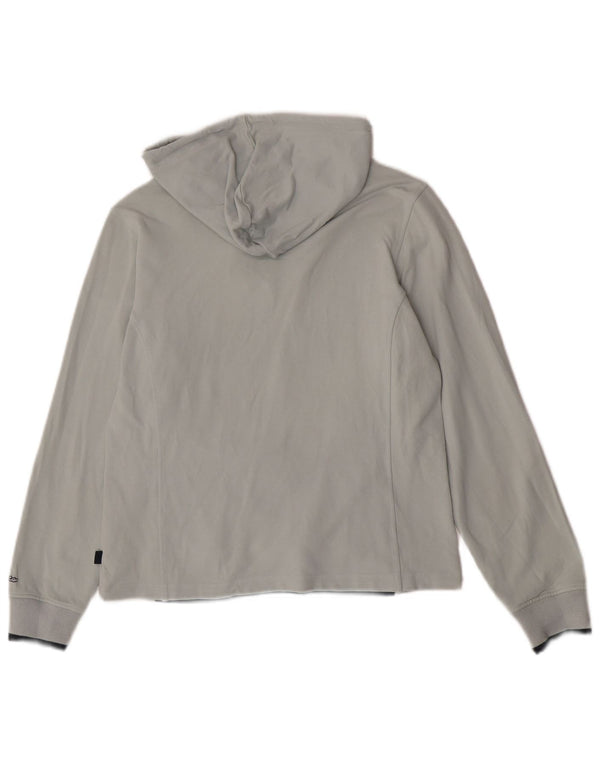 Asics Γυναικείο Hoodie Jumper UK 10 Small Grey Cotton Sports