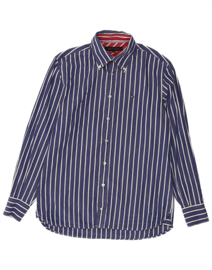 Ανδρικό πουκάμισο Tommy Hilfiger Μικρό Μπλε Ριγέ