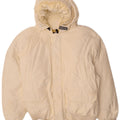 Woolrich Ανδρικό μπουφάν με κουκούλα UK 40 Large Off White Βαμβακερό
