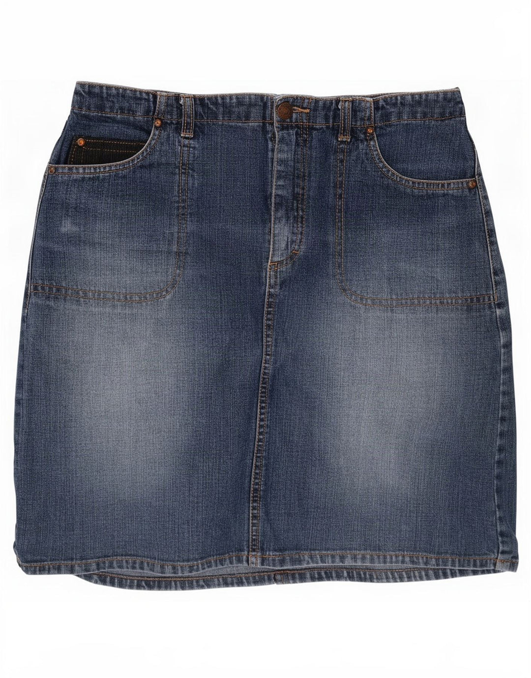 Esprit Γυναικεία Μίνι Τζιν Φούστα EU 36 Small W26 Μπλε Βαμβακερή
