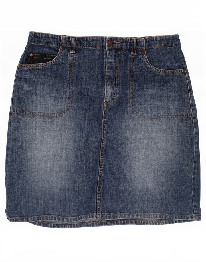Esprit Γυναικεία Μίνι Τζιν Φούστα EU 36 Small W26 Μπλε Βαμβακερή