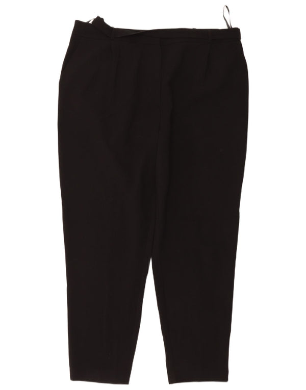 Laura Ashley Γυναικείο κωνικό παντελόνι Chino UK 18 XL W38 L29 Μαύρο πολυεστέρα