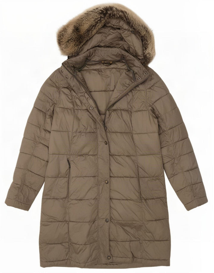 Γυναικείο παλτό με κουκούλα Barbour UK 12 Medium Khaki