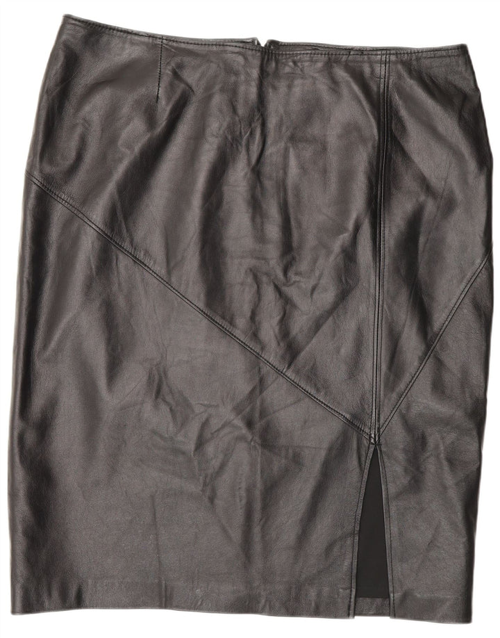 Vintage Γυναικεία Δερμάτινη Φούστα W42 3XL Μαύρη