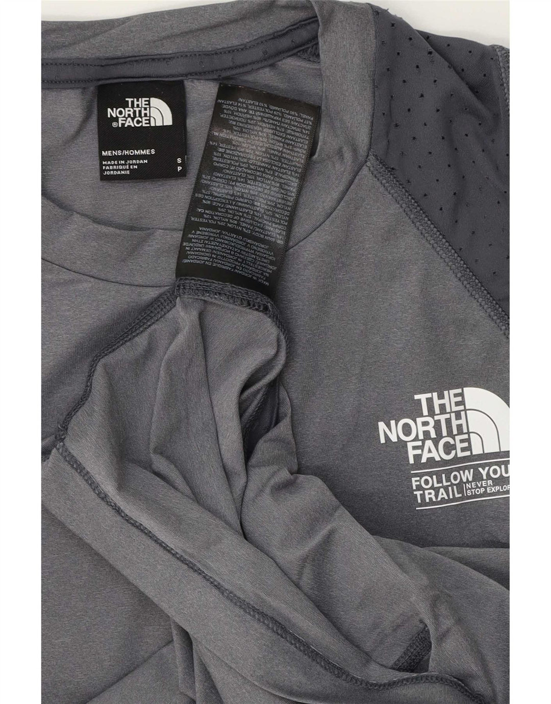 Το ανδρικό γραφικό γιλέκο North Face Top Small Grey Polyester Sports