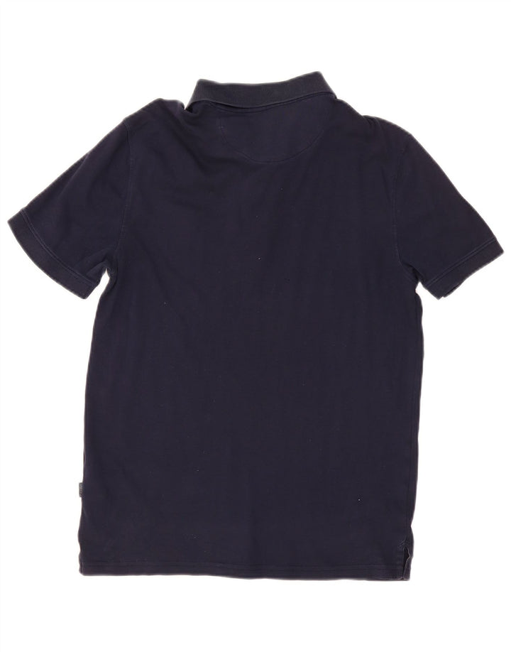 Calvin Klein Ανδρικό Πόλο Μπλουζάκι Μικρό Βαμβακερό Navy Blue
