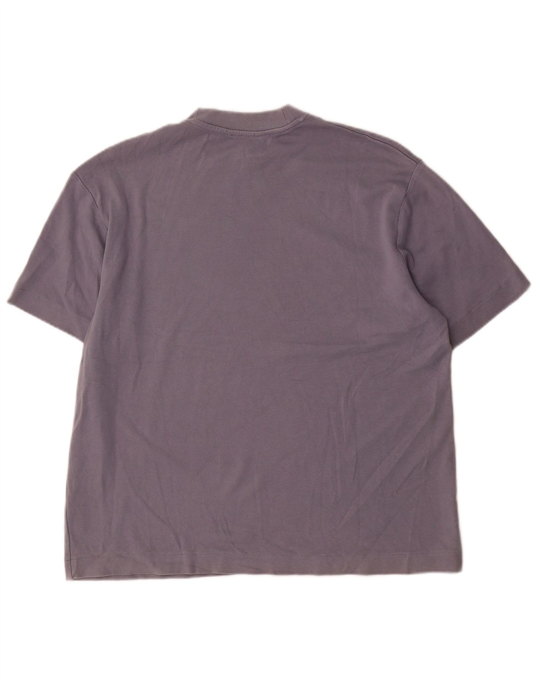 Ανδρικό T-Shirt Zara Τοπ μεσαίο μπλε βαμβακερό