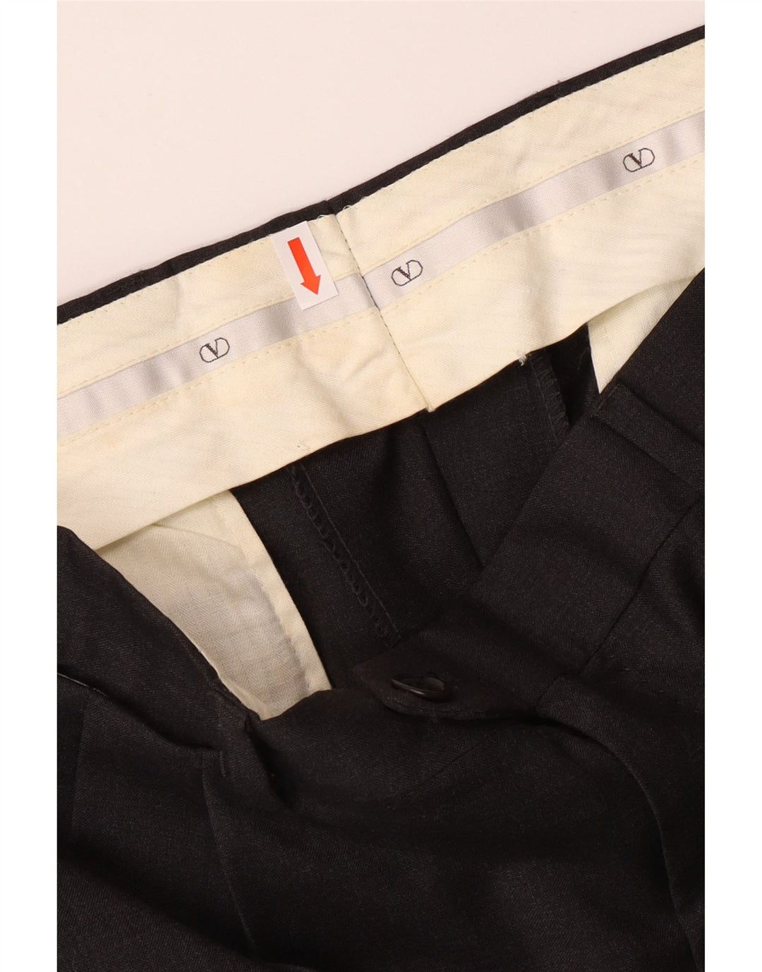 VALENTINO Ανδρική φόρμα 2 τεμαχίων με διπλό στήθος IT 50 Large W34 L30 Γκρι