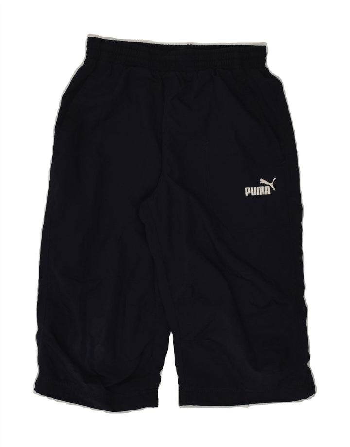 PUMA Boys Bermuda Sport Shorts 9-10 Years Navy Blue Polyester | Vintage Puma | Thrift | Second-Hand Puma | Used Clothing | Messina Hembry 