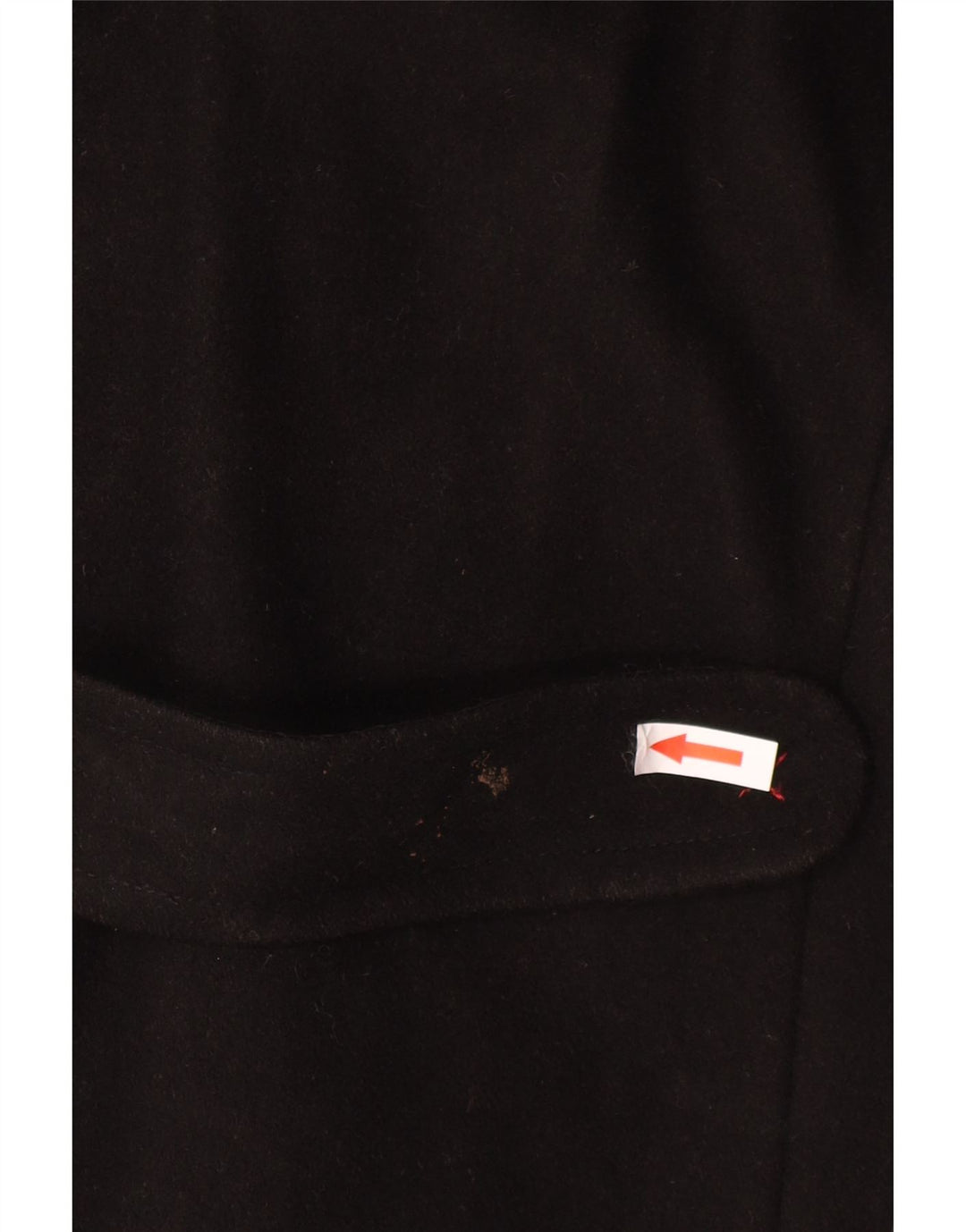 Γυναικείο μπουφάν με κουκούλα Laura Ashley UK 12 μέτριο μαύρο μαλλί