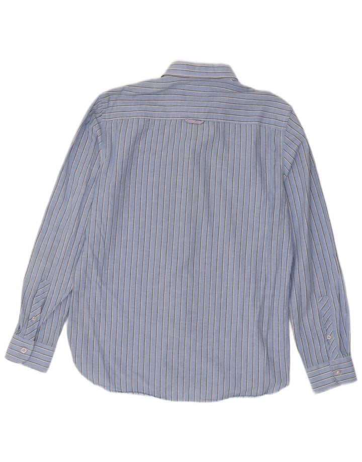 Ανδρικό πουκάμισο Crew Clothing Slim Fit Βαμβακερό μεσαίο μπλε ριγέ