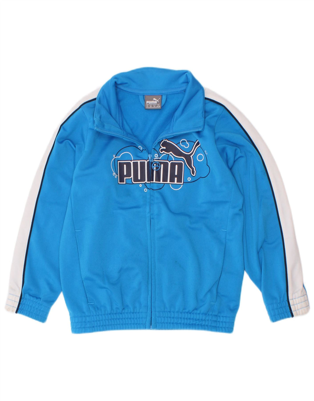 Puma Boys Graphic αθλητική φόρμα Top Jacket 2-3 Years Blue Colourblock